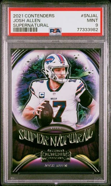 2021 Panini Contenders Josh Allen Supernatural #SNJAL card image