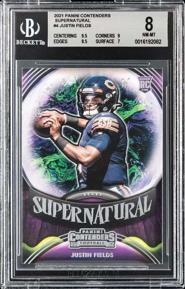 2021 Panini Contenders Justin Fields Supernatural #SN-JFL card image