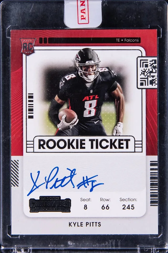 2021 Panini Contenders Kyle Pitts Ticket Autograph #104 card image