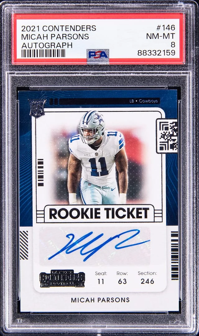 2021 Panini Contenders Micah Parsons Autograph #146 card image