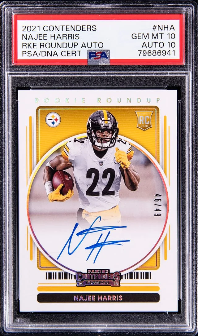 2021 Panini Contenders Najee Harris Roundup Autographs #NHA card image