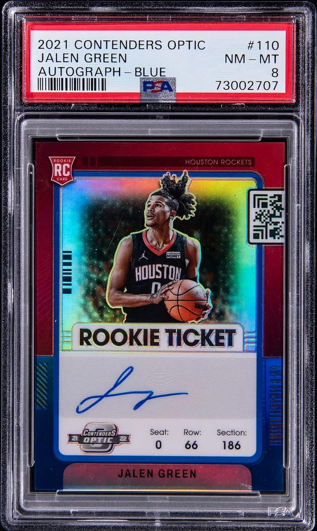 2021 Panini Contenders Optic Jalen Ticket Variation Red #110 card image