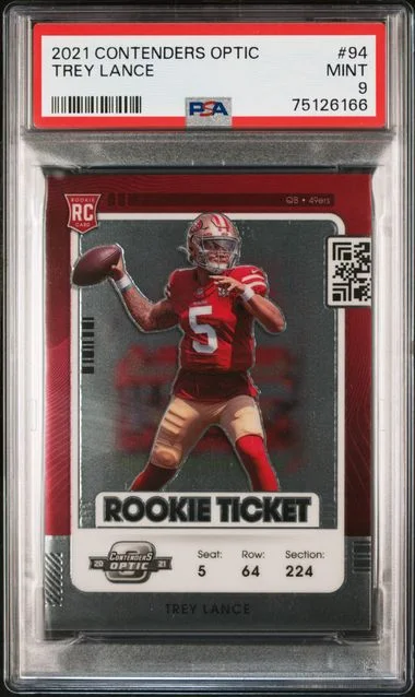 2021 Panini Contenders Optic Trey Lance #94 card image