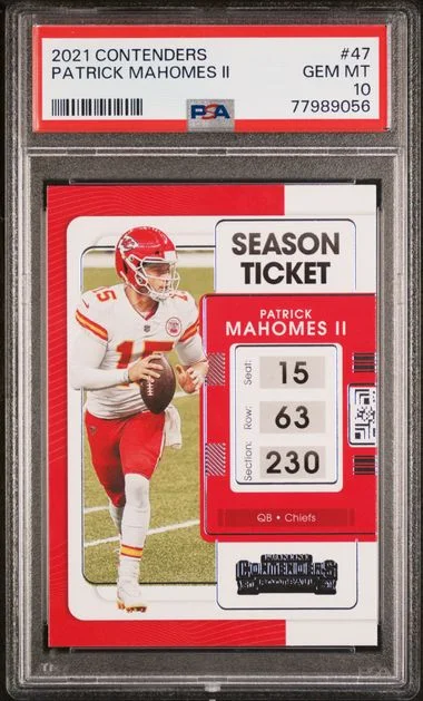 2021 Panini Contenders Patrick Mahomes II #47 card image