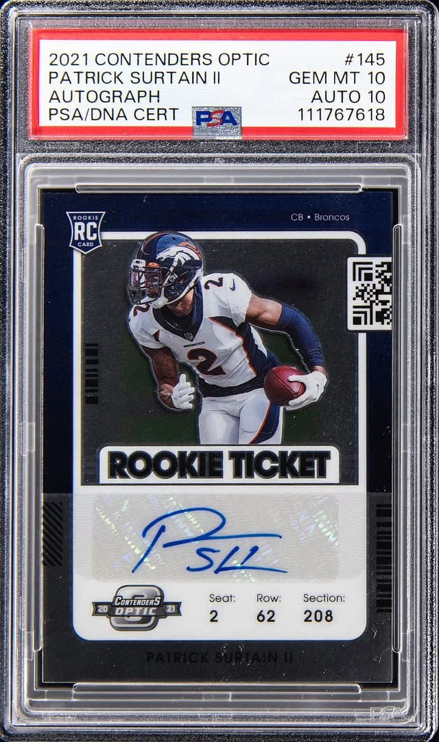 2021 Panini Contenders Patrick Surtain II Autograph #145 card image