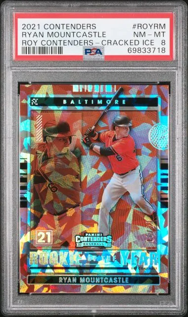 2021 Panini Contenders Ryan Mountcastle of the Year Contenders Cracked Ice #ROY-RM card image