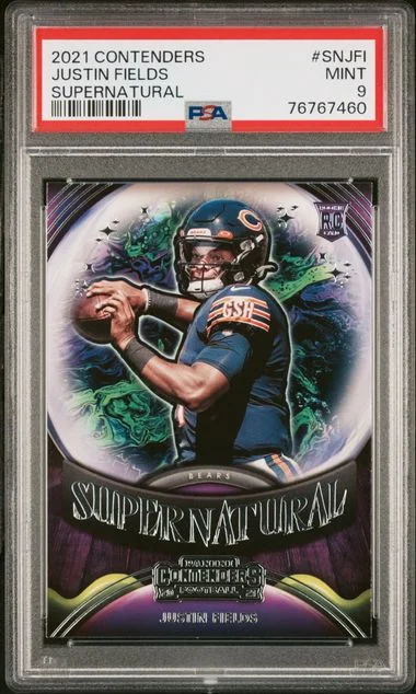 2021 Panini Contenders Supernatural Snjfi Justin Fields #no-number card image