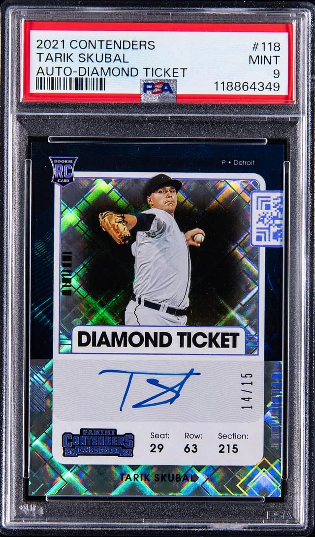 2021 Panini Contenders Tarik Skubal Autograph Diamond Ticket #118 card image