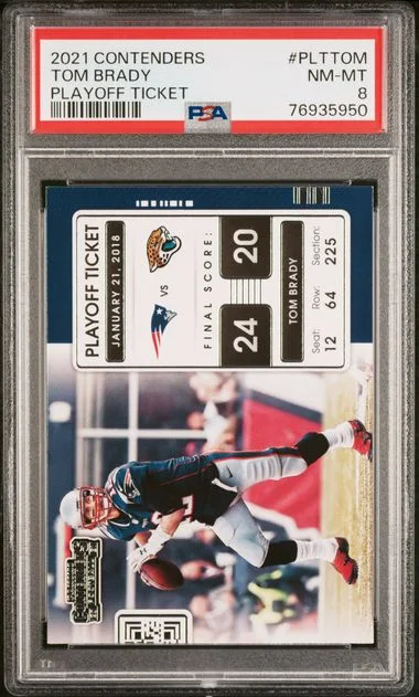 2021 Panini Contenders Tom Brady Playoff Ticket #PLTTOM card image