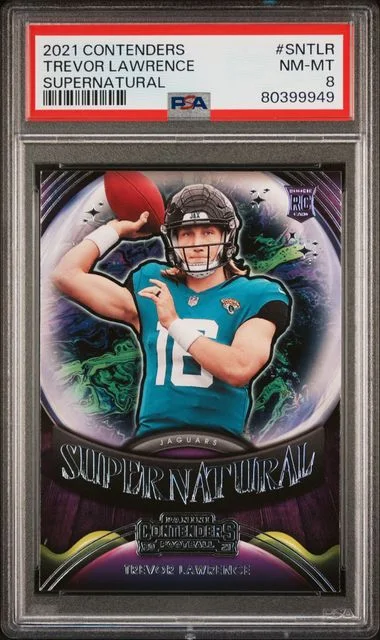 2021 Panini Contenders Trevor Lawrence Supernatural #SN-TLR card image