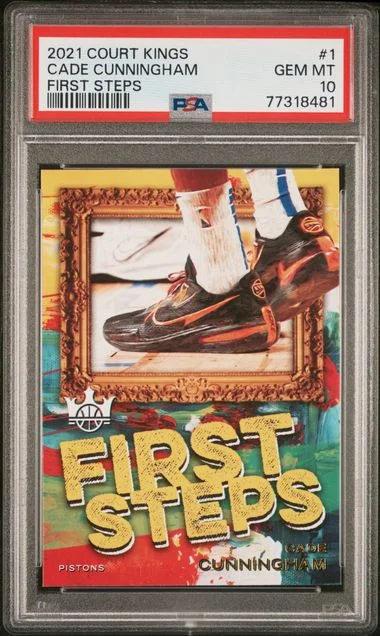 2021 Panini Court Kings Cade Cunningham First Steps #1 card image