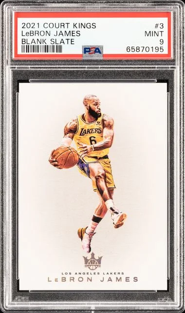 2021 Panini Court Kings LeBron James Blank Slate #3 card image