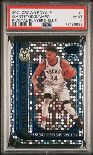 2021 Panini Crown Royale Giannis Antetokounmpo Pivotal Players #1 card image