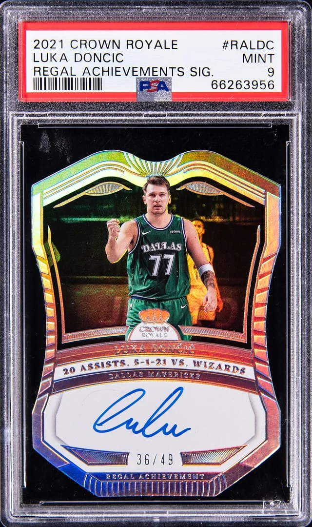 2021 Panini Crown Royale Luka Doncic Regal Achievements Signatures #RALDC card image