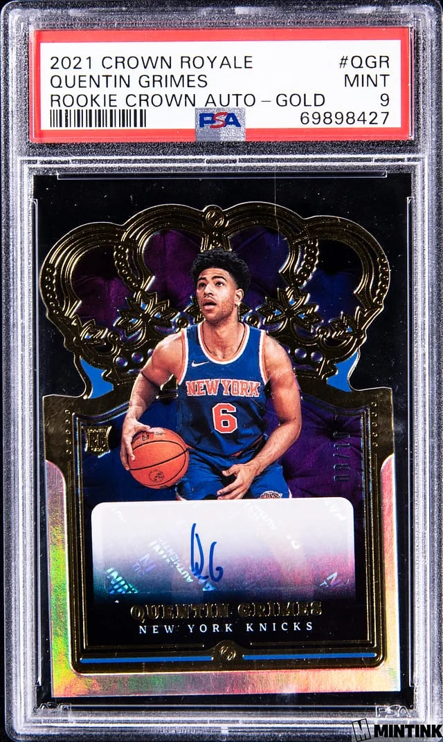 2021 Panini Crown Royale Quentin Grimes Crown Autographs Gold #QGR card image