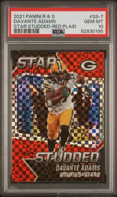 2021 Panini Davante Adams Rookies & Stars Star Studded Red Plaid #Ss-7 card image