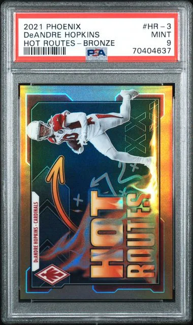 2021 Panini DeAndre Hopkins Phoenix Hot Routes Bronze #HR-3 card image