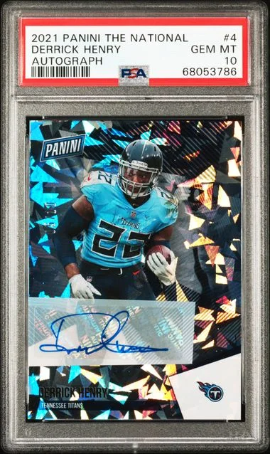 2021 Panini Derrick Henry The National Autograph #4 card image