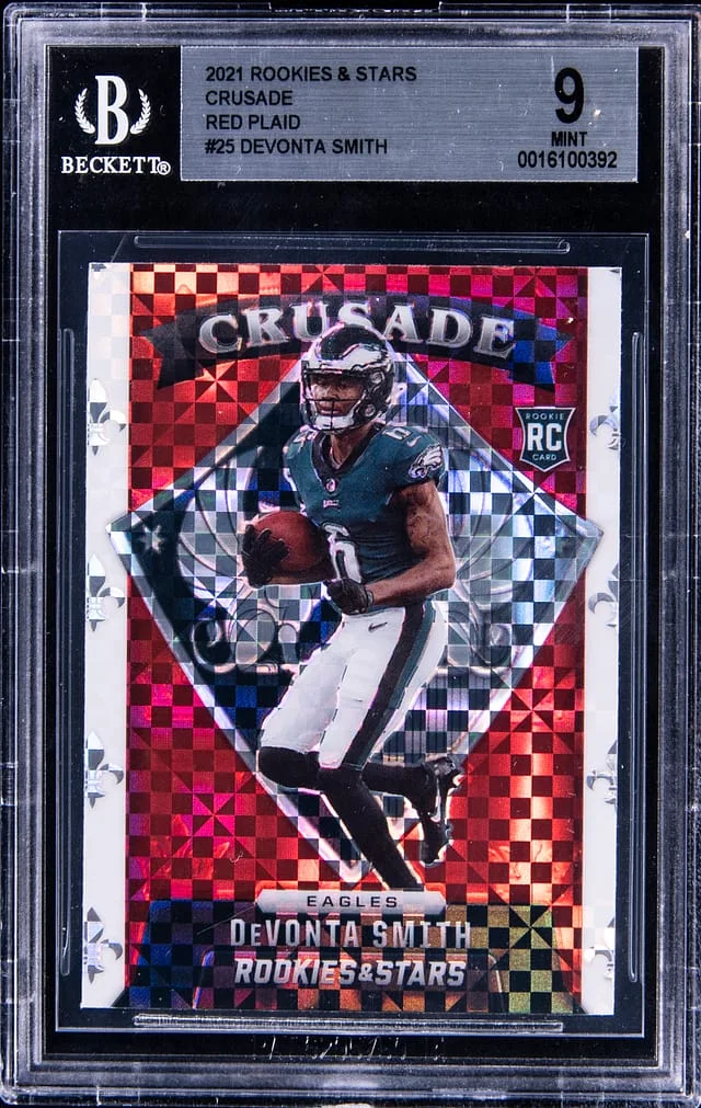 2021 Panini Devonta Smith & Stars Crusade Red Plaid #25 card image