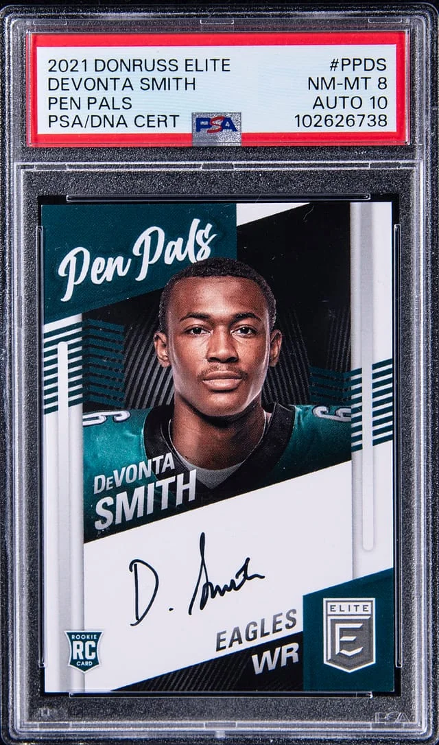 2021 Panini Devonta Smith Dornuss Elite Pen Pals #PP-DS card image