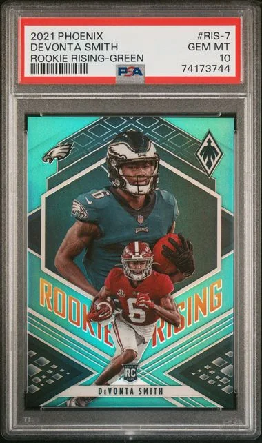 2021 Panini Devonta Smith Phoenix Rising #RIS-7 card image