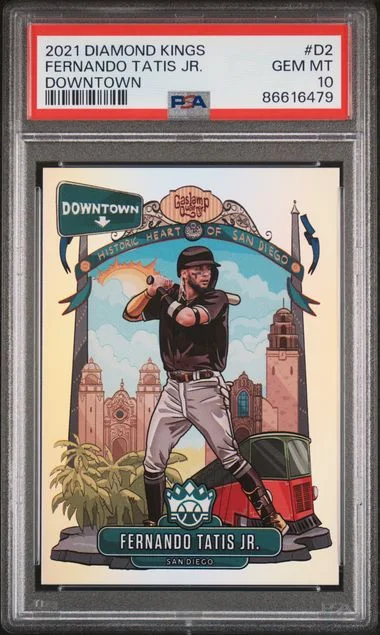 2021 Panini Diamond Kings Fernando Tatis Jr. Downtown #D2 card image