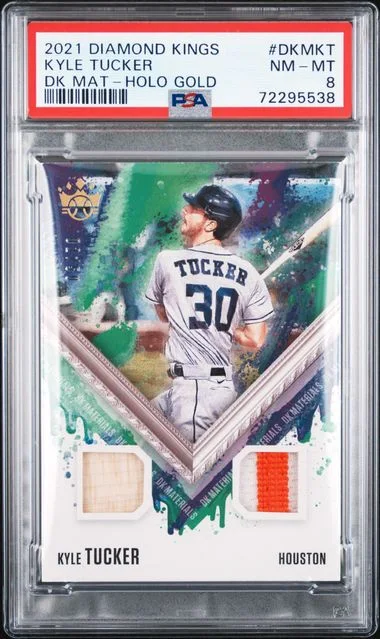 2021 Panini Diamond Kings Kyle Tucker DK Materials Holo Gold #DKM-KT card image