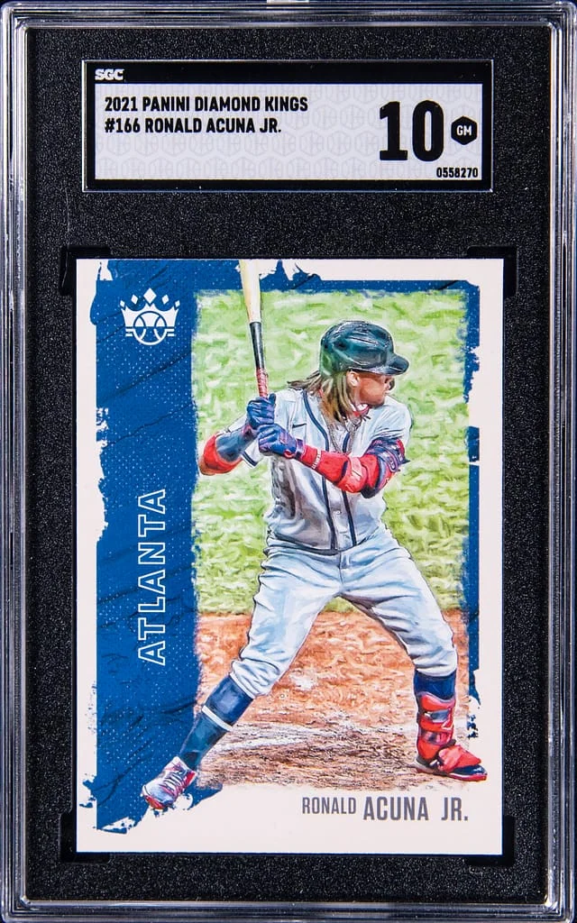 2021 Panini Diamond Kings Ronald Acuna Jr. #166 card image