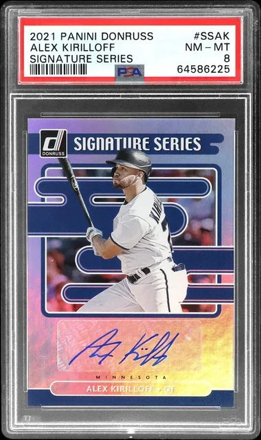 2021 Panini Donruss Alex Kirilloff Signature Series #SS-AF card image
