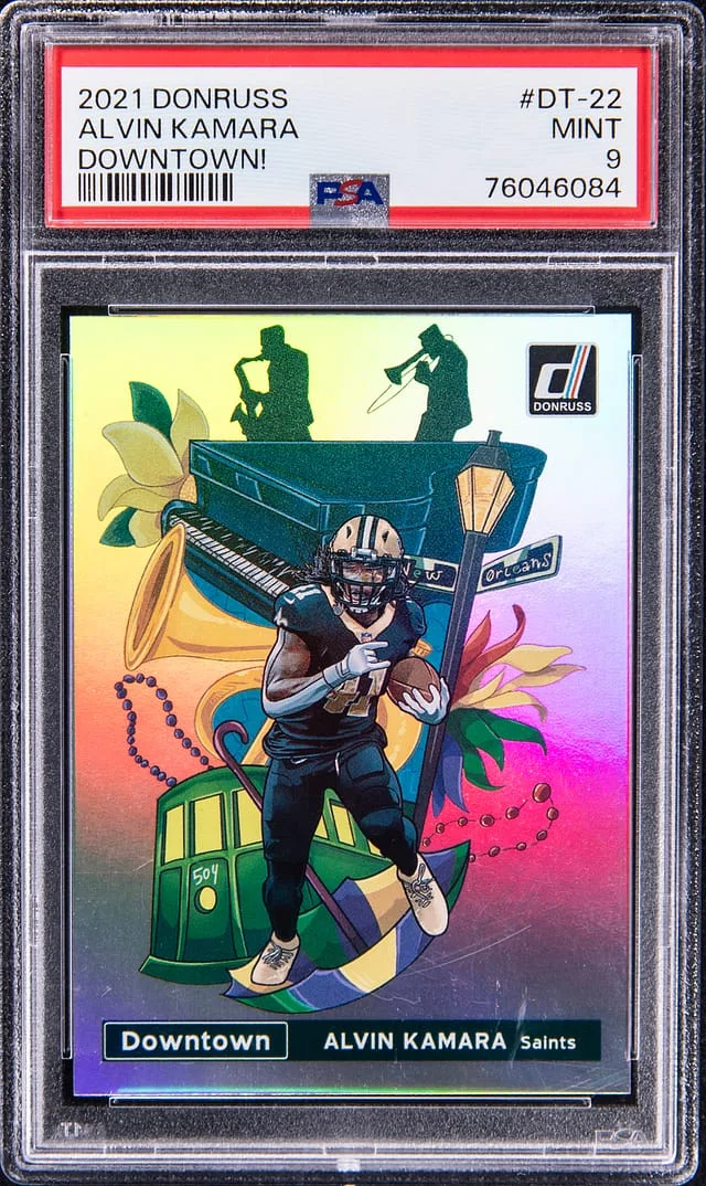 2021 Panini Donruss Alvin Kamara Downtown! #DT-22 card image