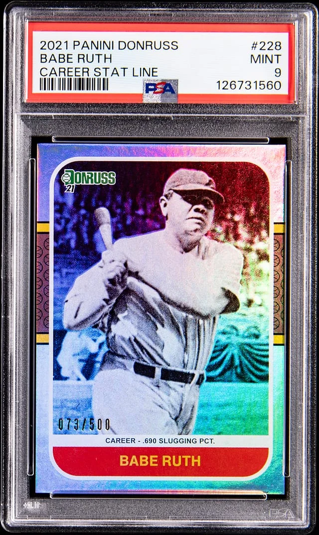 2021 Panini Donruss Babe Ruth Career Stat Line #228 card image
