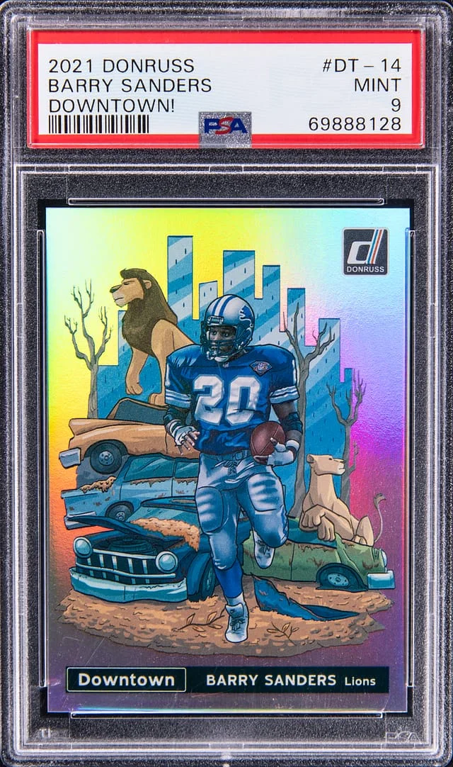 2021 Panini Donruss Barry Sanders Downtown! #DT-14 card image