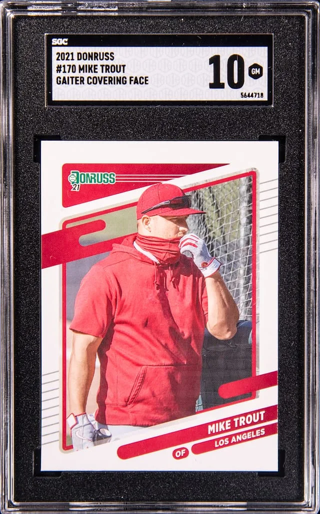 2021 Panini Donruss Baseball Mike Trout #170 card image