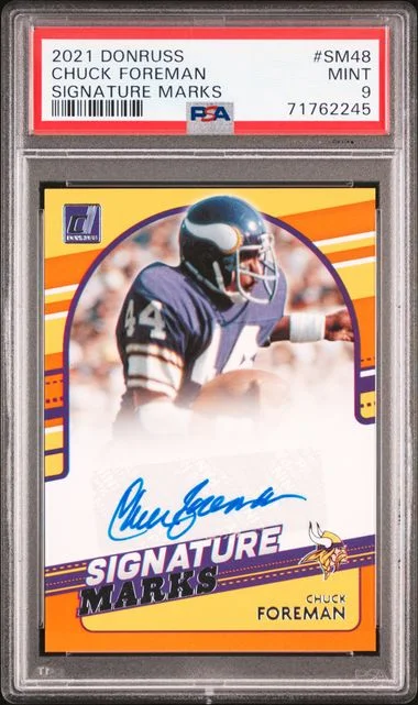 2021 Panini Donruss Chuck Foreman Signature Marks #SM48 card image