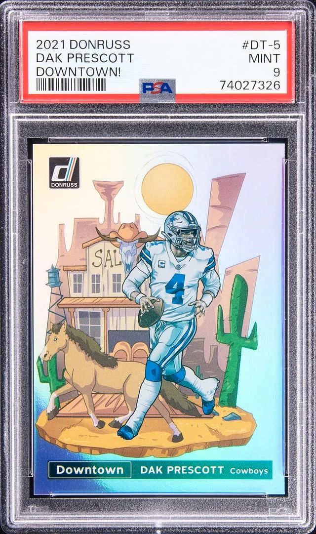 2021 Panini Donruss Dak Prescott Downtown #DT-5 card image