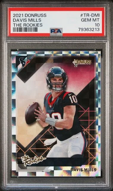 2021 Panini Donruss Davis Mills The Rookies #TR-DMI card image