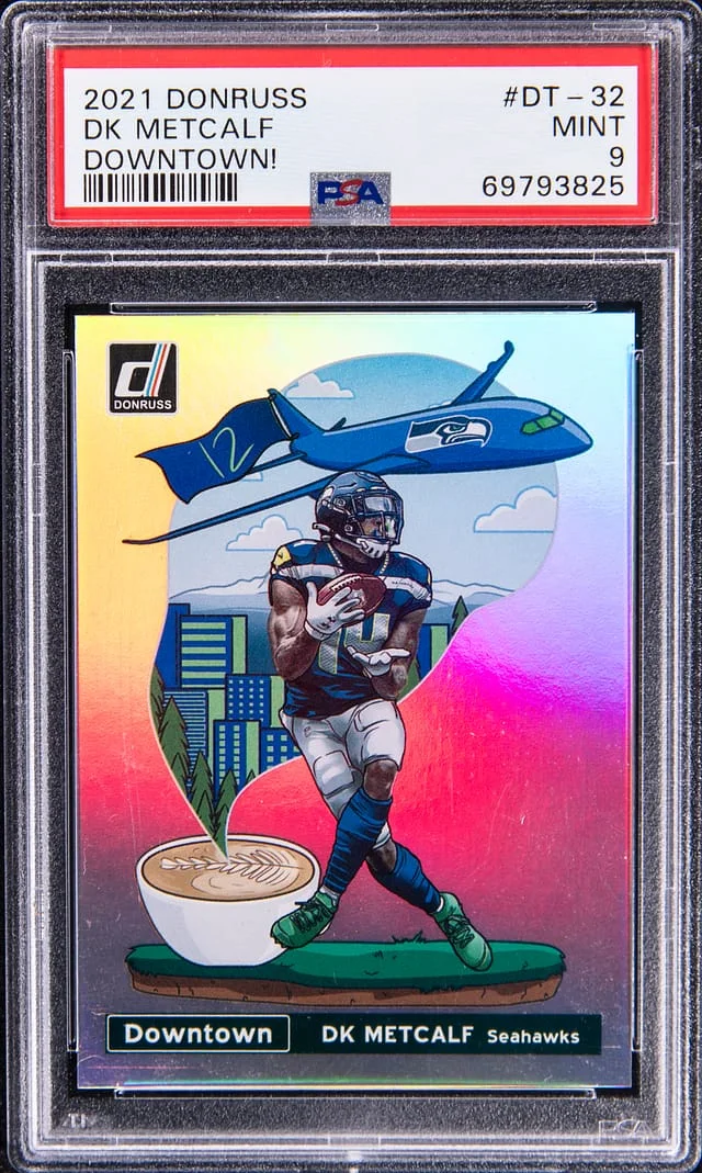 2021 Panini Donruss DK Metcalf Downtown! #DT-32 card image