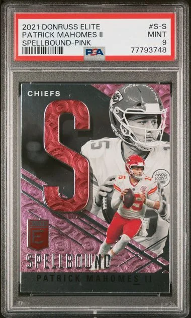 2021 Panini Donruss Elite Spellbound Pink S-S Patrick Mahomes II #no-number card image