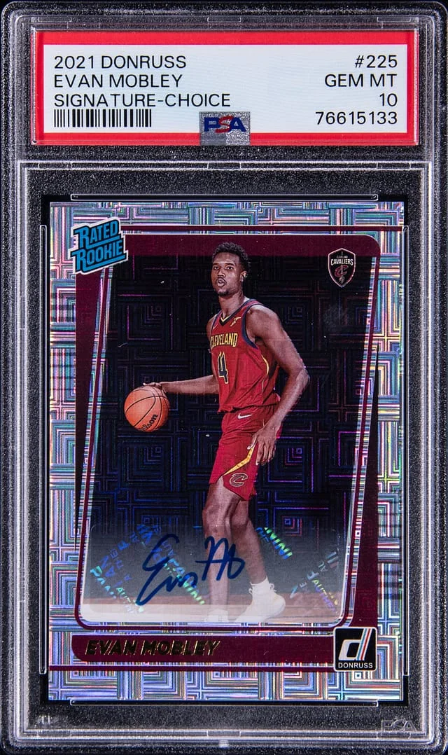 2021 Panini Donruss Evan Mobley Signature-Choice #225 card image