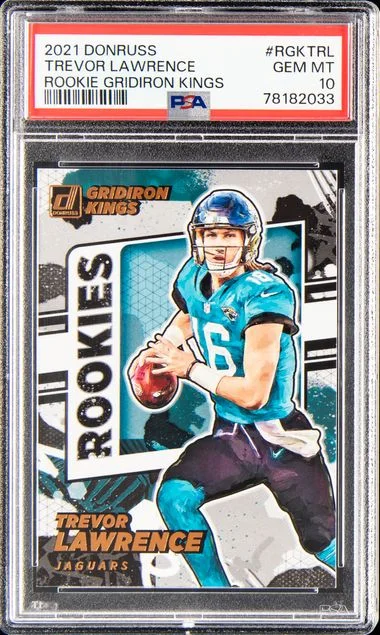 2021 Panini Donruss Gridiron Kings Rgktrl Trevor Lawrence #no-number card image
