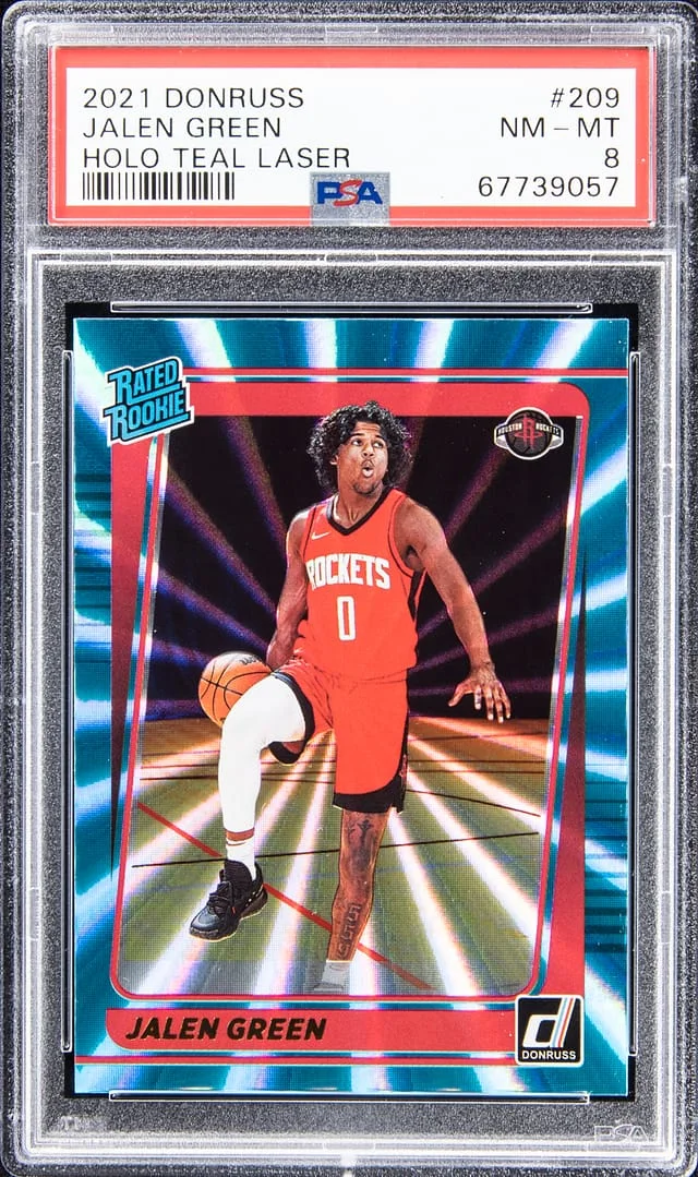 2021 Panini Donruss Jalen Halo Teal Laser #209 card image