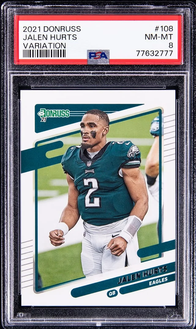 2021 Panini Donruss Jalen Hurts Variation #108 card image