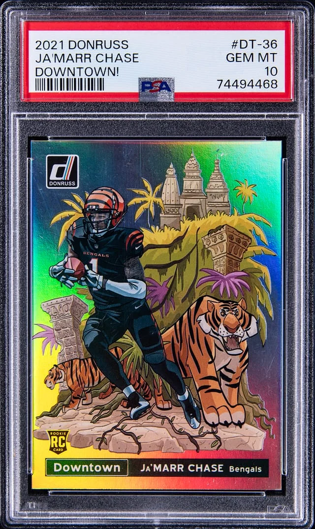 2021 Panini Donruss Ja'Marr Chase Downtown! #DT-36 card image