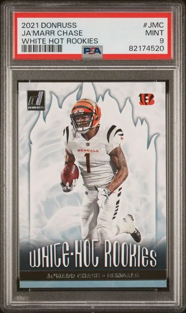2021 Panini Donruss Ja'Marr Chase White Hot Rookies #WHR-JMC card image
