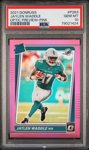 2021 Panini Donruss Jaylen Waddle #P263 card image