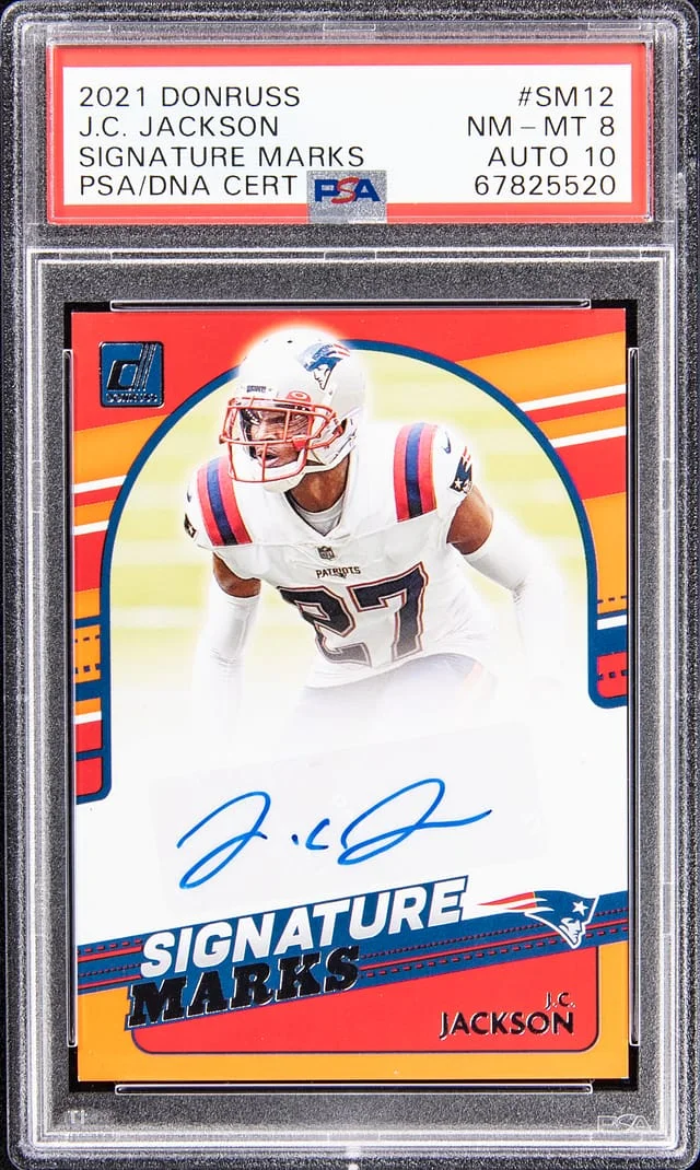 2021 Panini Donruss J.C. Jackson Signature Marks #SM12 card image