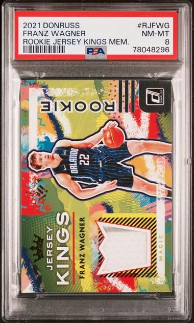 2021 Panini Donruss Jersey Kings Memorabilia Rjfwg Franz Wagner #no-number card image