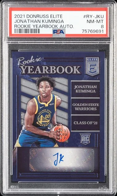 2021 Panini Donruss Jonathan Kuminga Elite Yearbook Autographs #RY-JKU card image