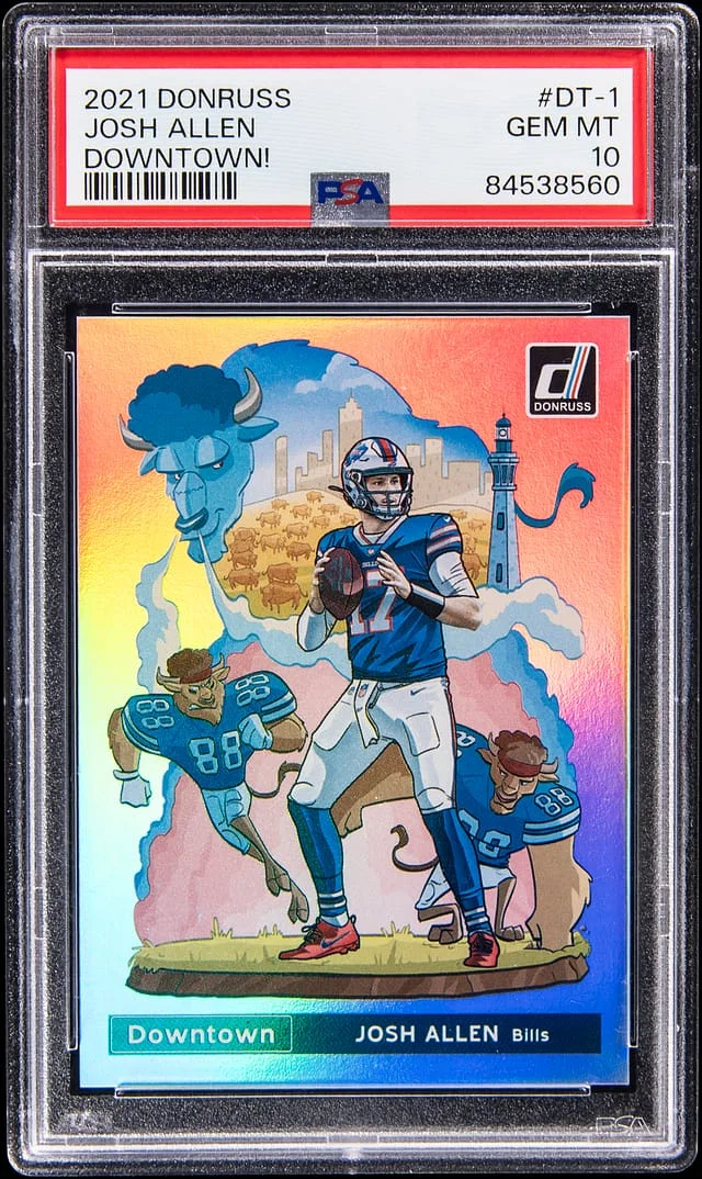 2021 Panini Donruss Josh Allen Downtown #DT-1 card image