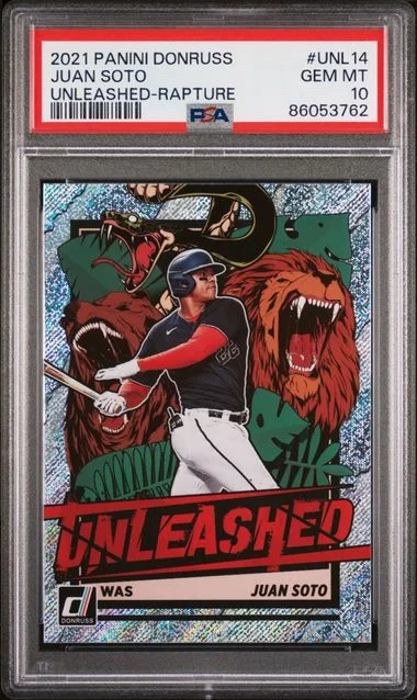 2021 Panini Donruss Juan Soto Unleashed Rapture #UNL14 card image